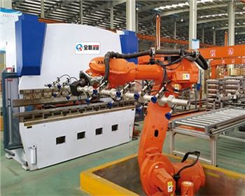數(shù)控折彎機自動上下料機器人自動化生產(chǎn)線